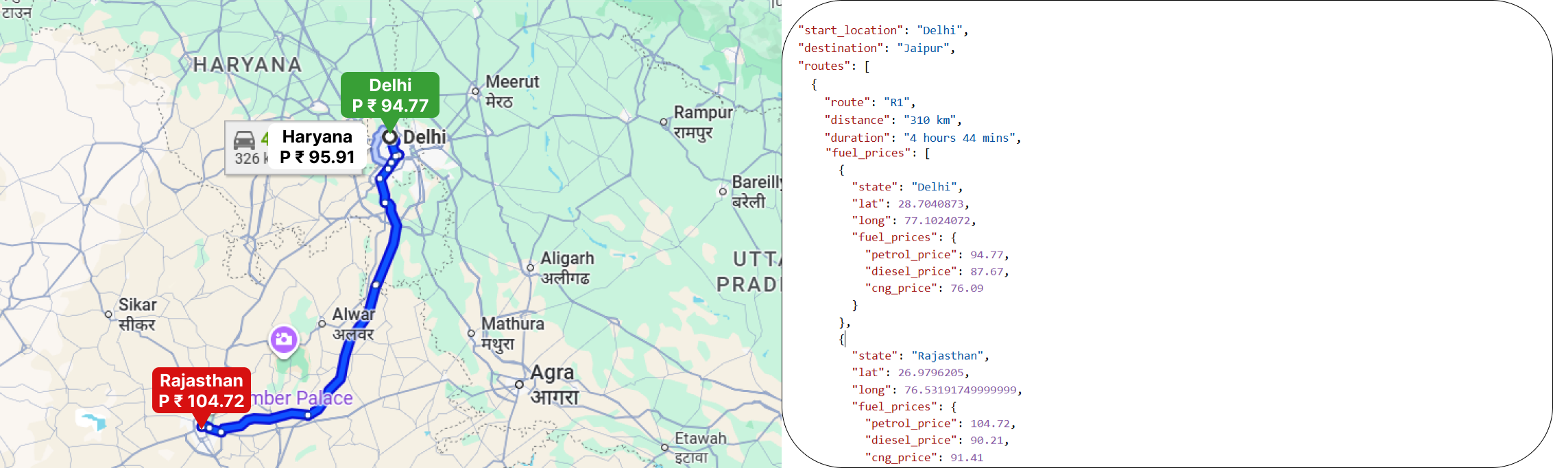 Fuel Price Route Optimization Demo